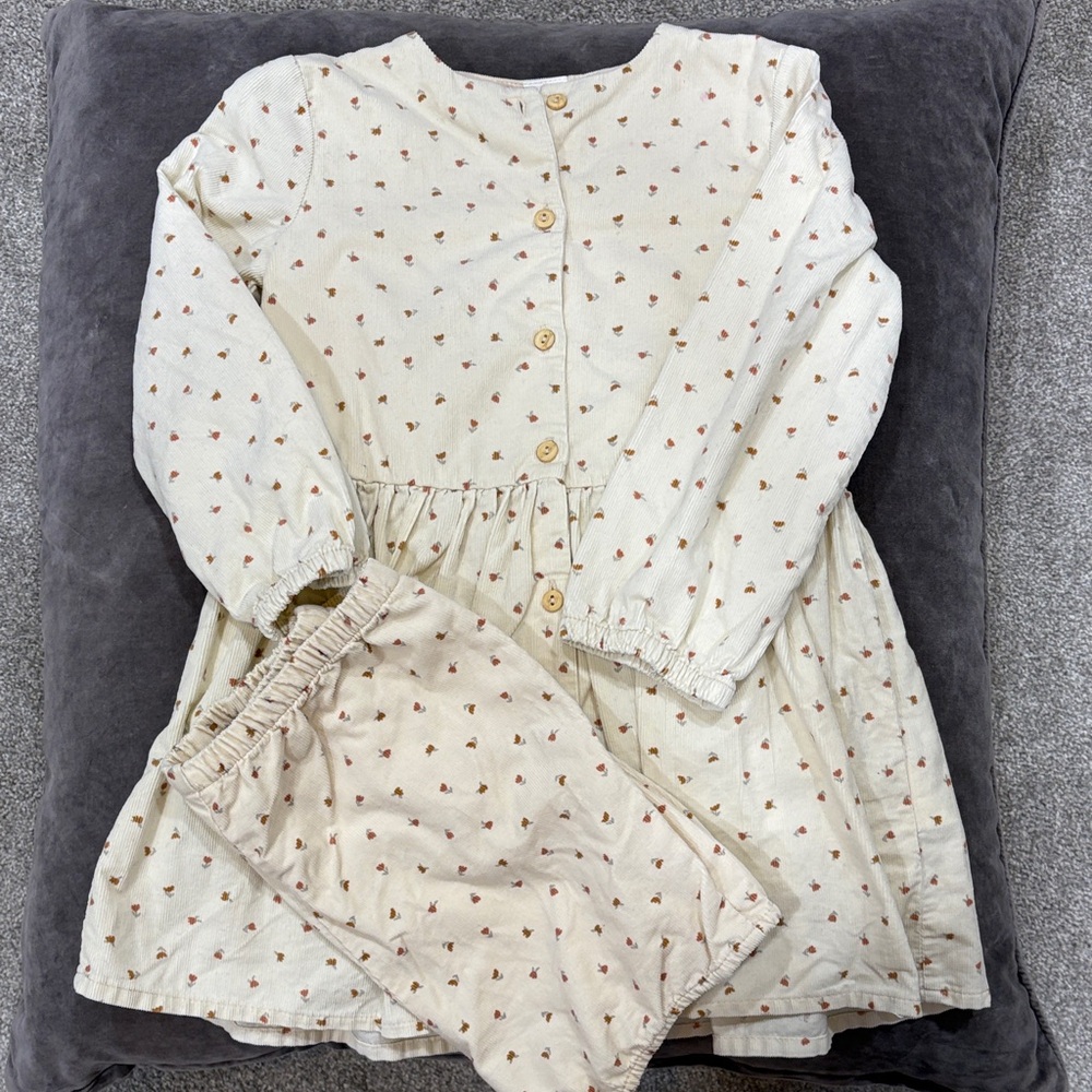 H&M Cream Little Girl’s Dress with Bloomers